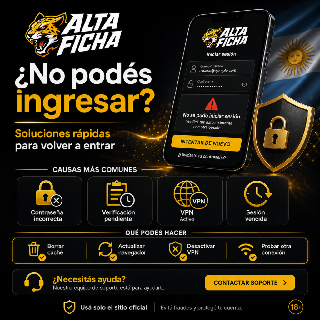 Causas y soluciones cuando no se puede iniciar sesión en Altaficha