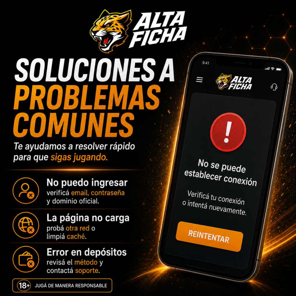 Soluciones cuando la app de Altaficha no abre, no carga o presenta errores de conexión