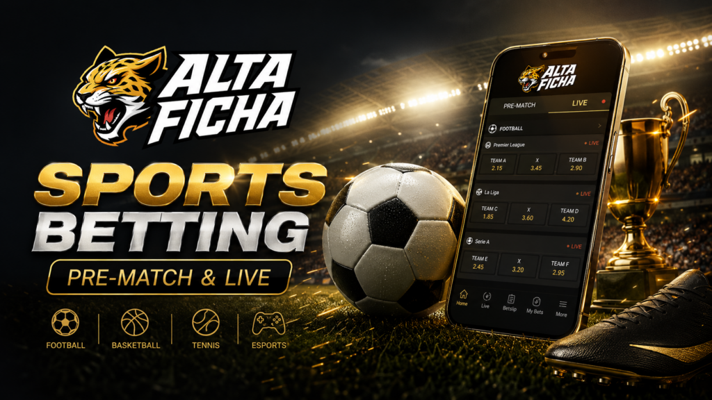 Altaficha sports betting with pre-match and live betting options