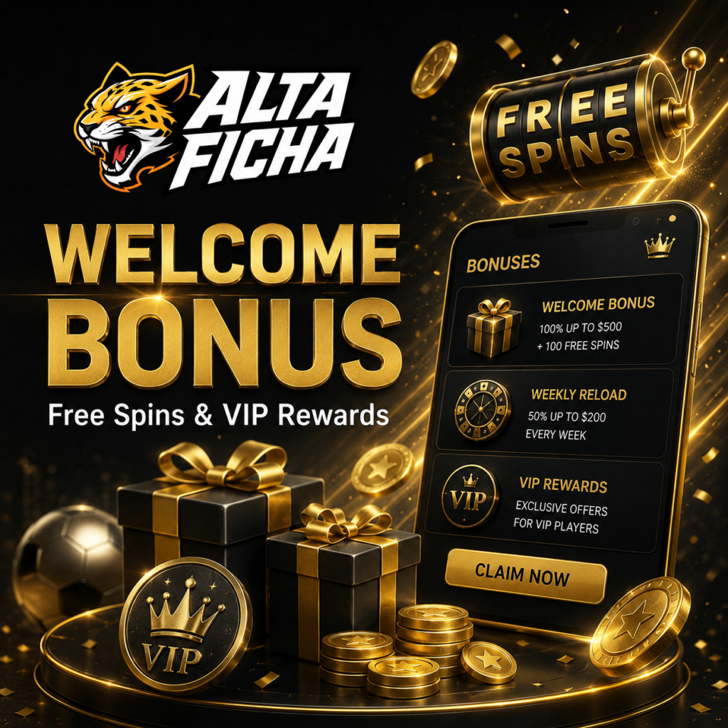 Altaficha welcome bonus with free spins, reloads and VIP rewards