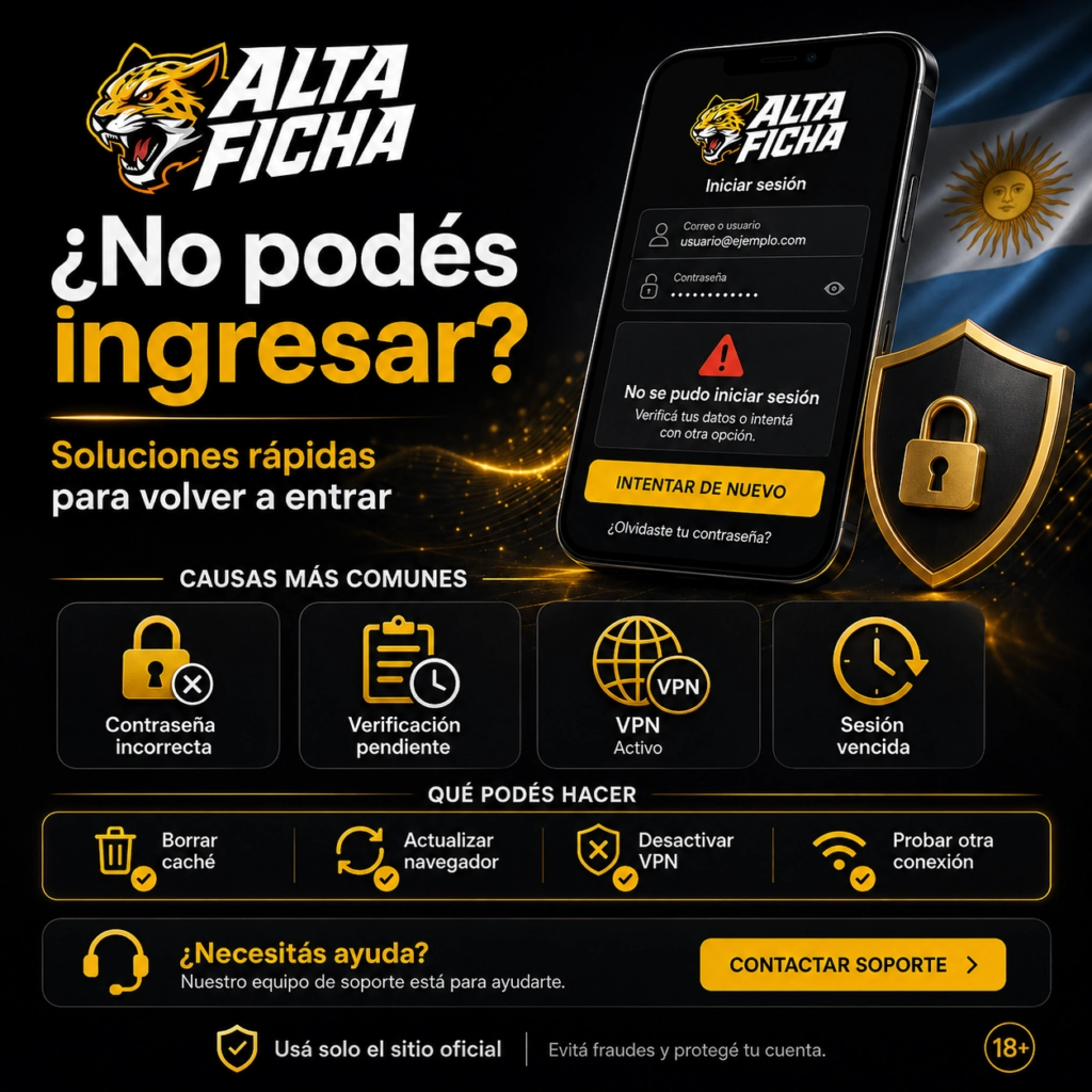 Causas y soluciones cuando no se puede iniciar sesión en Altaficha