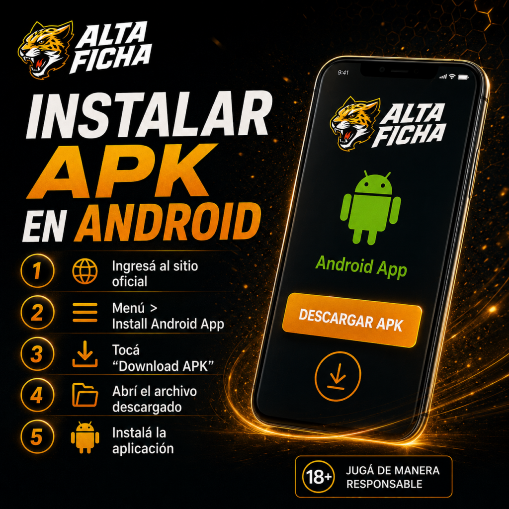 Pasos para descargar e instalar el APK de Altaficha en un dispositivo Android